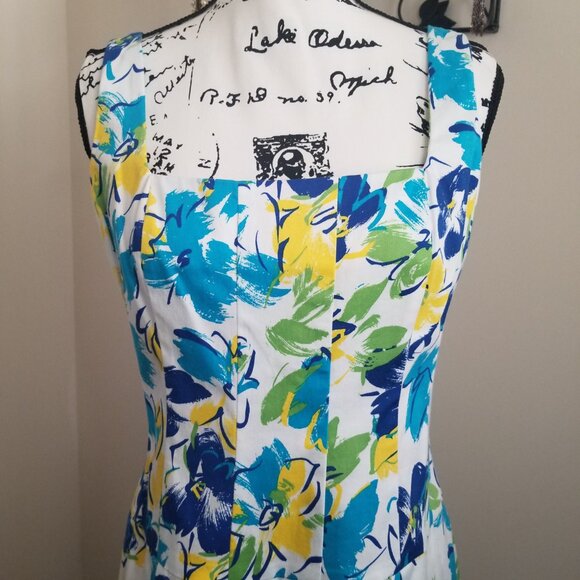 Floral Dress Sz 10 Chaps by Ralph Lauren - Picture 3 of 16